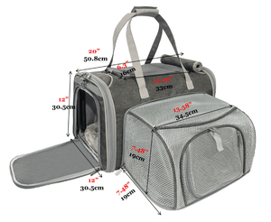 Mr. Peanut's Gold Series Big Apple XL Expandable Pet Carrier V3.0 - Rover Ready Co