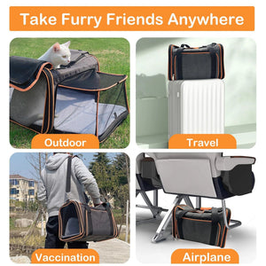 Expandable Dog Carrier for Plane Cabin | Dual Expansion | TSA - friendly - Rover Ready Co