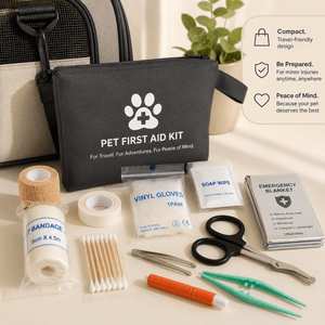 Pet Travel First Aid Kit | Waterproof | Reflective | Dogs & Cats - Rover Ready Co