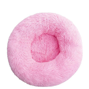Calming Donut Dog Bed — Fluffy Plush, Washable - Rover Ready Co