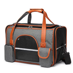 Luxury Pet Travel Backpack for Plane Cabin | Hands - Free | Airline Approved - Rover Ready Co