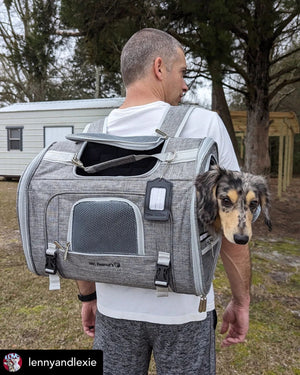 Mr. Peanut's Monterey Horizontal Pet Backpack Carrier - Rover Ready Co
