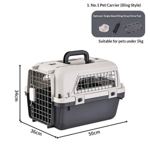 IATA - Compliant Large Dog Travel Crate with Wheels & Telescopic Handle — Airline Approved - Rover Ready Co