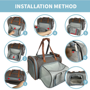 Mr. Peanut's Gold Series Big Apple XL Expandable Pet Carrier V3.0 - Rover Ready Co