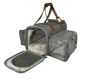 Mr. Peanut's Gold Series Big Apple XL Size Double Expandable Pet Carrier - Rover Ready Co