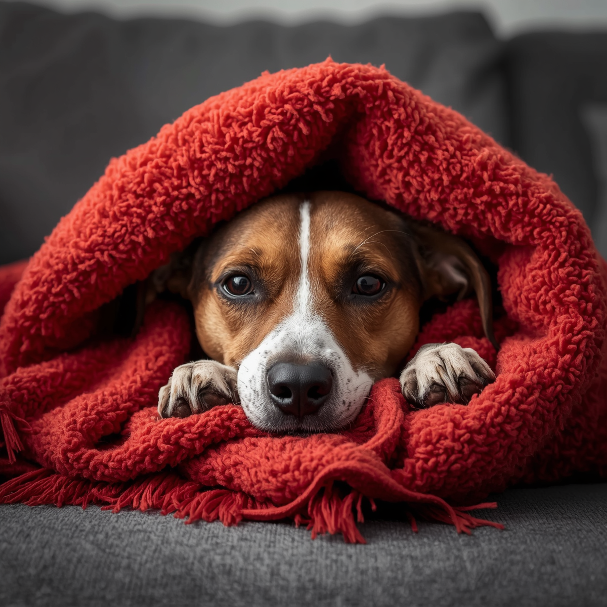 Why an Anxious Dog Needs a 'Safe-Spot' Blanket