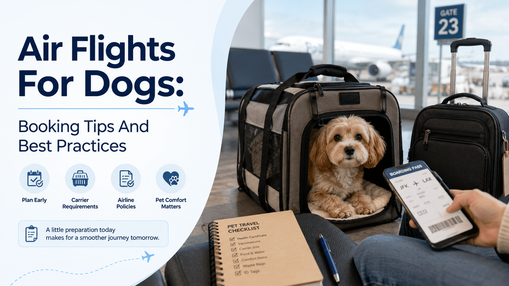 Air Flights For Dogs: Booking Tips And Best Practices - Rover Ready Co
