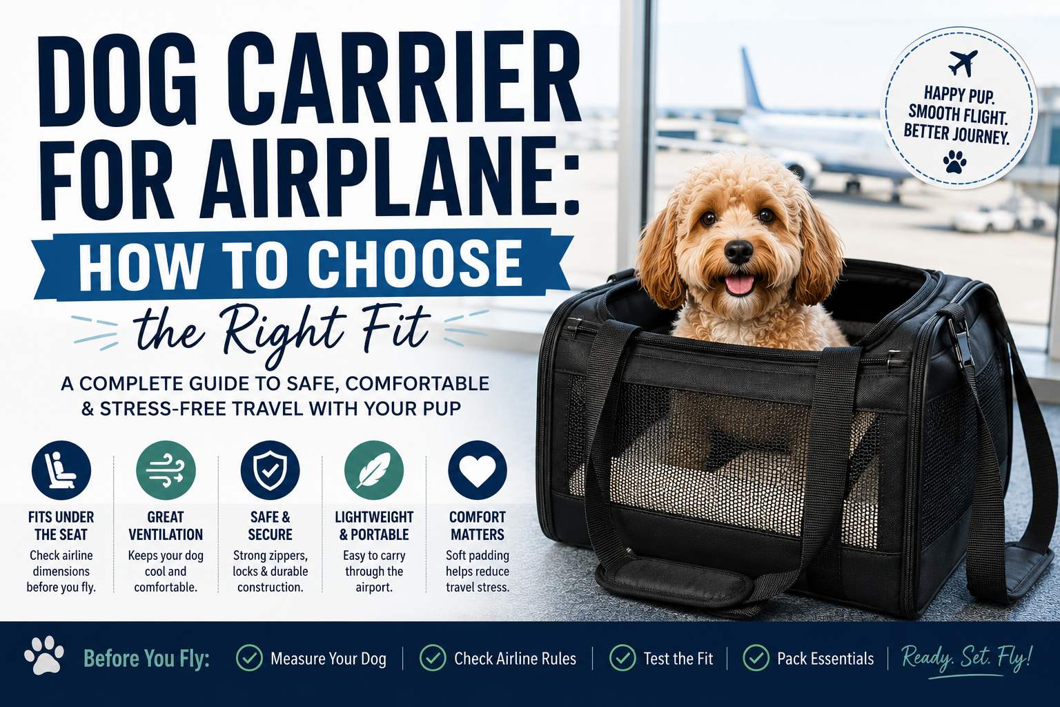 Dog Carrier for Airplane: How to Choose the Right Fit