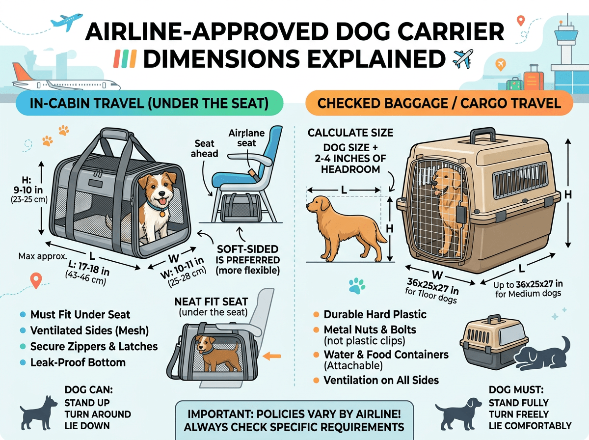 Airline-Approved Dog Carrier Dimensions Explained - Rover Ready Co