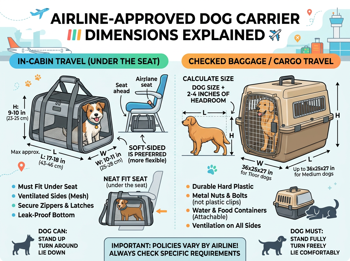 Airline-Approved Dog Carrier Dimensions Explained