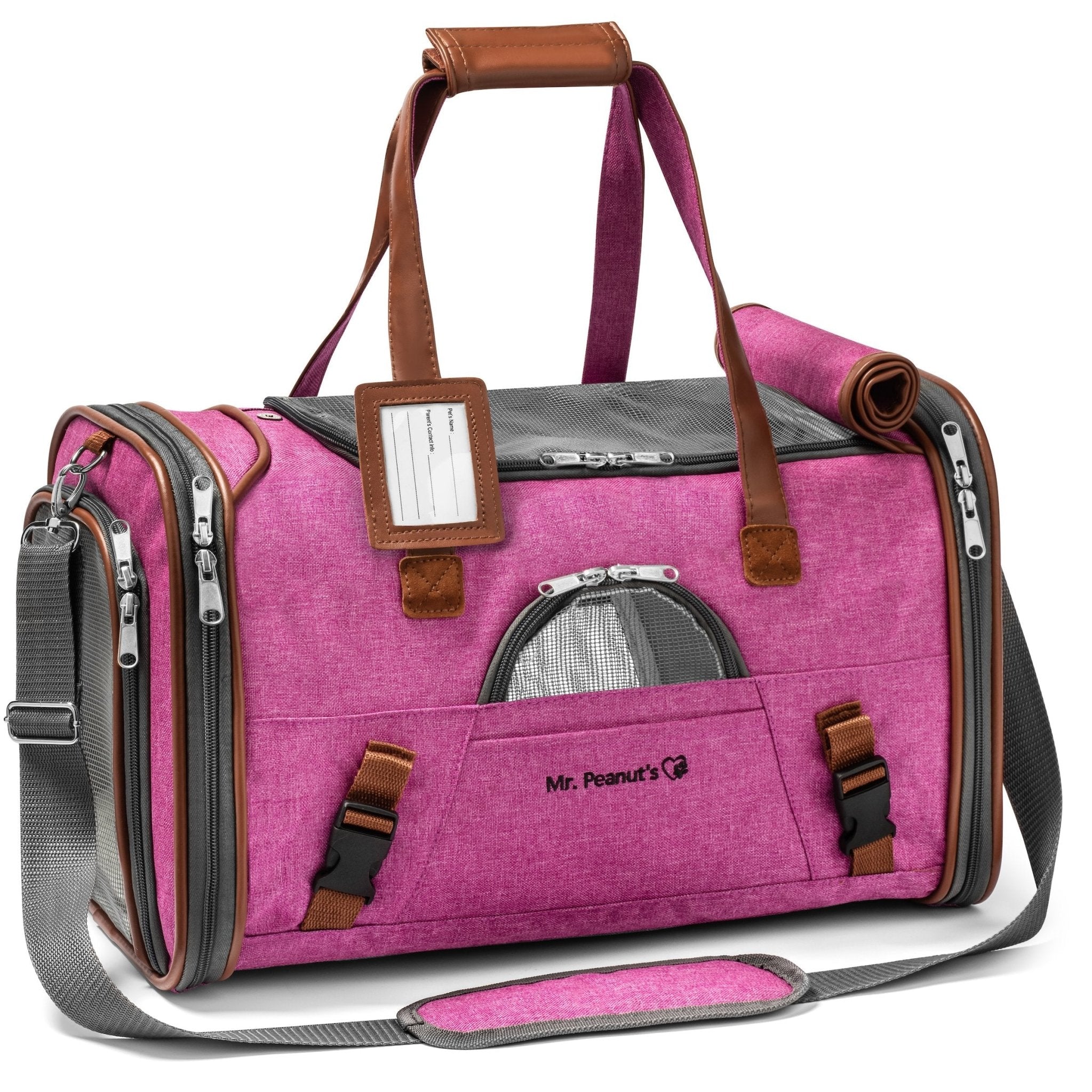 Mr. Peanut's Gold Series Standard Size Airline Compliant Pet Carrier - Rover Ready Co