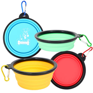 Collapsible Silicone Travel Pet Bowls | Airline Approved - Rover Ready Co