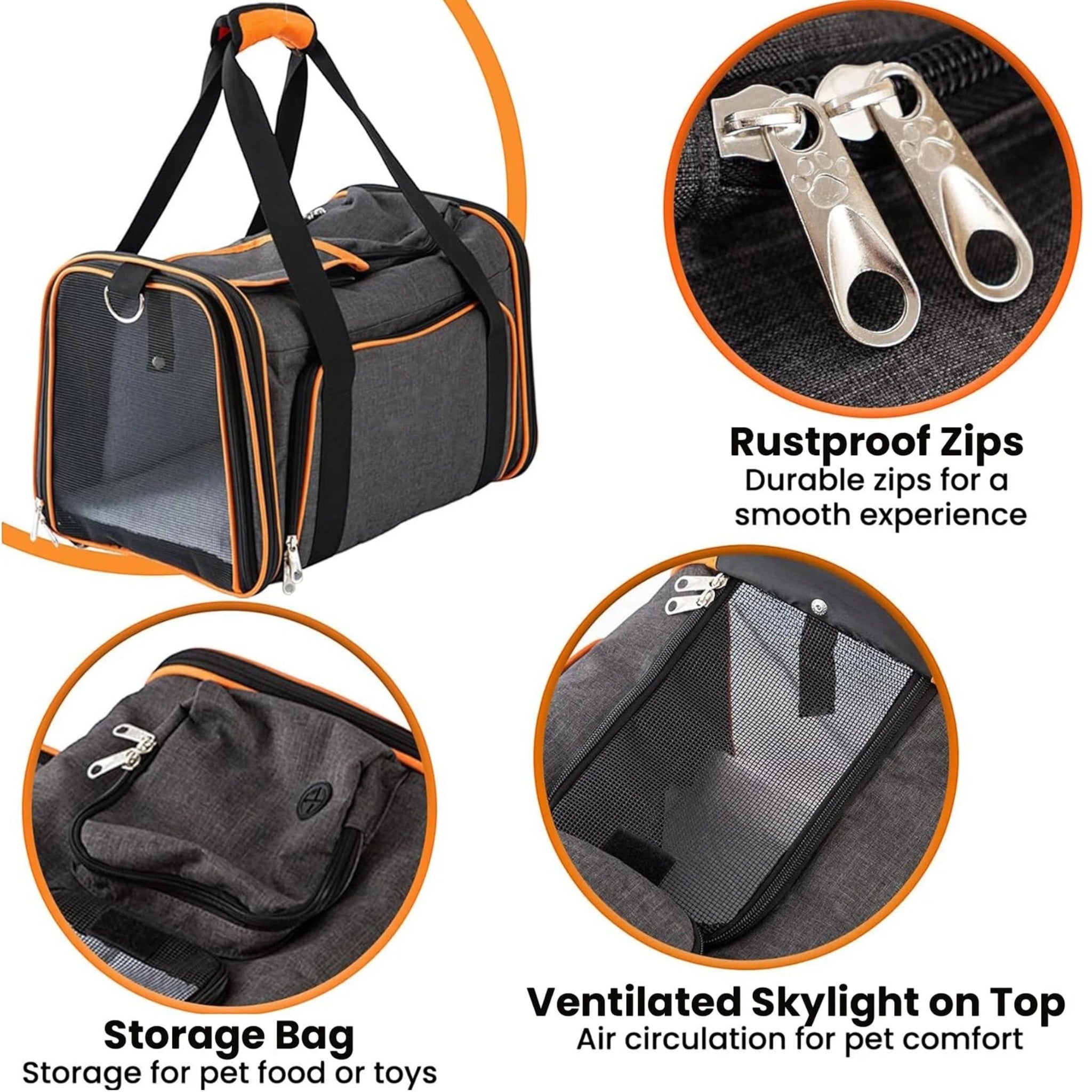Expandable Dog Carrier for Plane Cabin | Dual Expansion | TSA - friendly - Rover Ready Co
