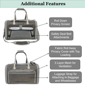 Mr. Peanut's Gold Series Big Apple XL Expandable Pet Carrier V3.0 - Rover Ready Co