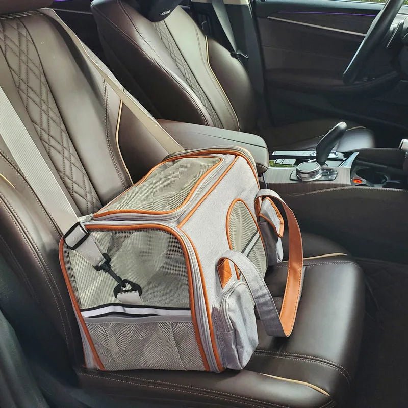 Luxury Pet Travel Backpack for Plane Cabin | Hands - Free | Airline Approved - Rover Ready Co