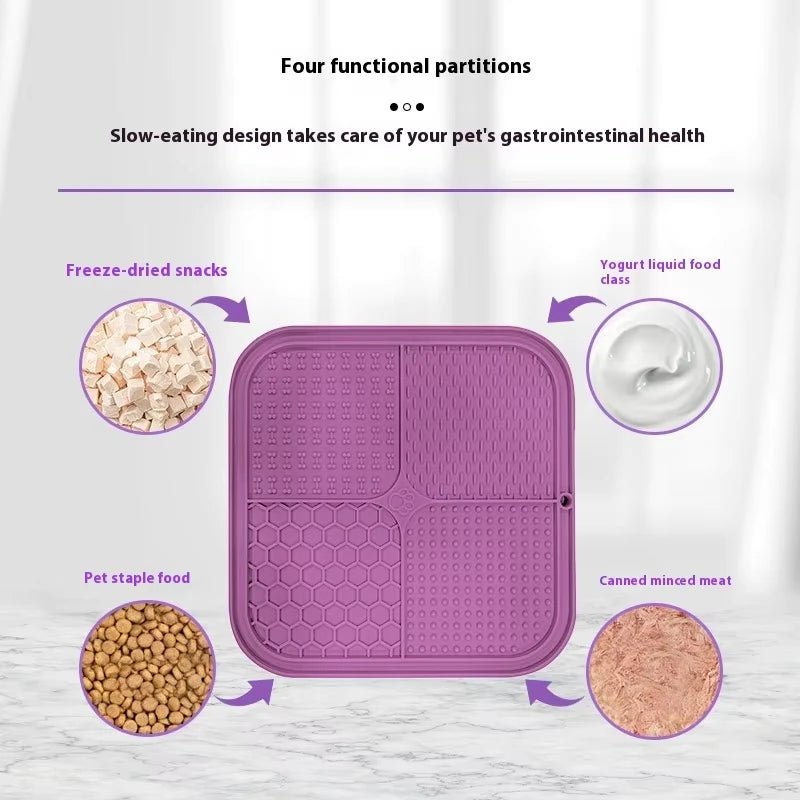 Silicone Slow Feeder Mat for Dogs — Food Grade, Non - Slip - Rover Ready Co