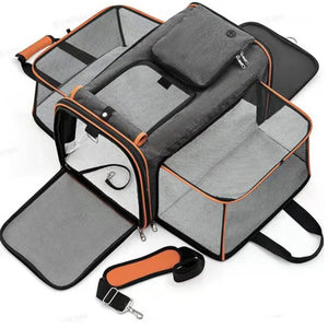 Expandable Dog Carrier for Plane Cabin | Dual Expansion | TSA - friendly - Rover Ready Co