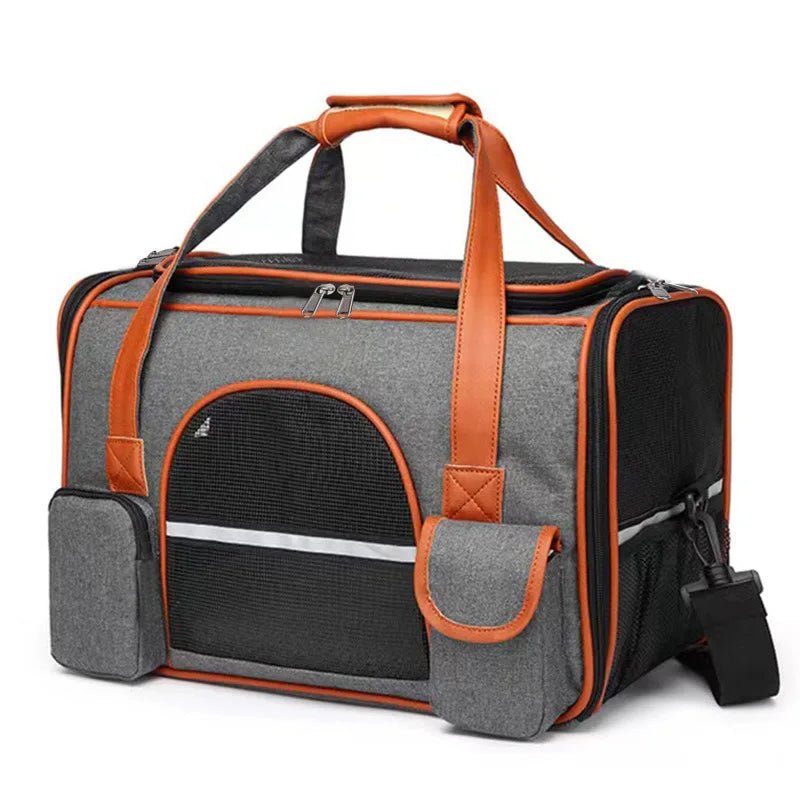 Luxury Pet Travel Backpack for Plane Cabin | Hands - Free | Airline Approved - Rover Ready Co