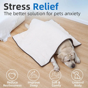 Weighted Calming Blanket for Dogs — Soft Plush Anxiety Relief - Rover Ready Co