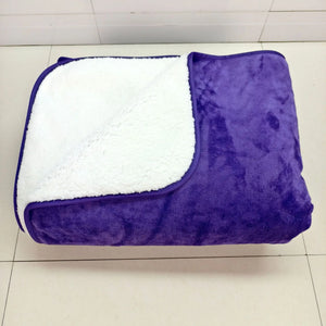 Premium Reversible Sherpa Fleece Pet Blanket — Waterproof, Pee Proof Cover for Dogs, Cats & Furniture - Rover Ready Co