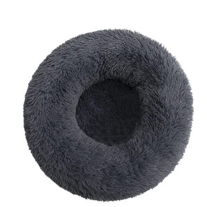 Calming Donut Dog Bed — Fluffy Plush, Washable - Rover Ready Co