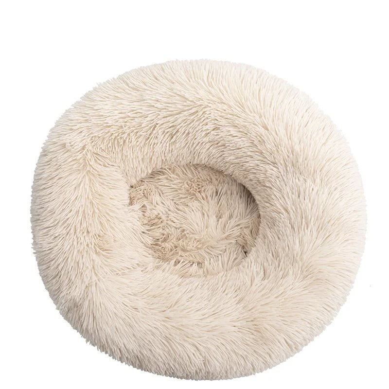 Calming Donut Dog Bed — Fluffy Plush, Washable - Rover Ready Co