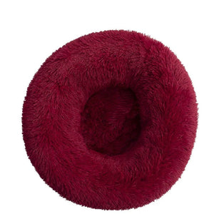 Calming Donut Dog Bed — Fluffy Plush, Washable - Rover Ready Co