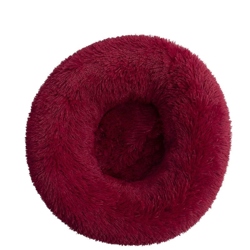 Calming Donut Dog Bed — Fluffy Plush, Washable - Rover Ready Co