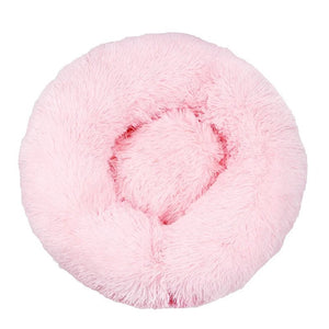 Calming Donut Dog Bed — Fluffy Plush, Washable - Rover Ready Co