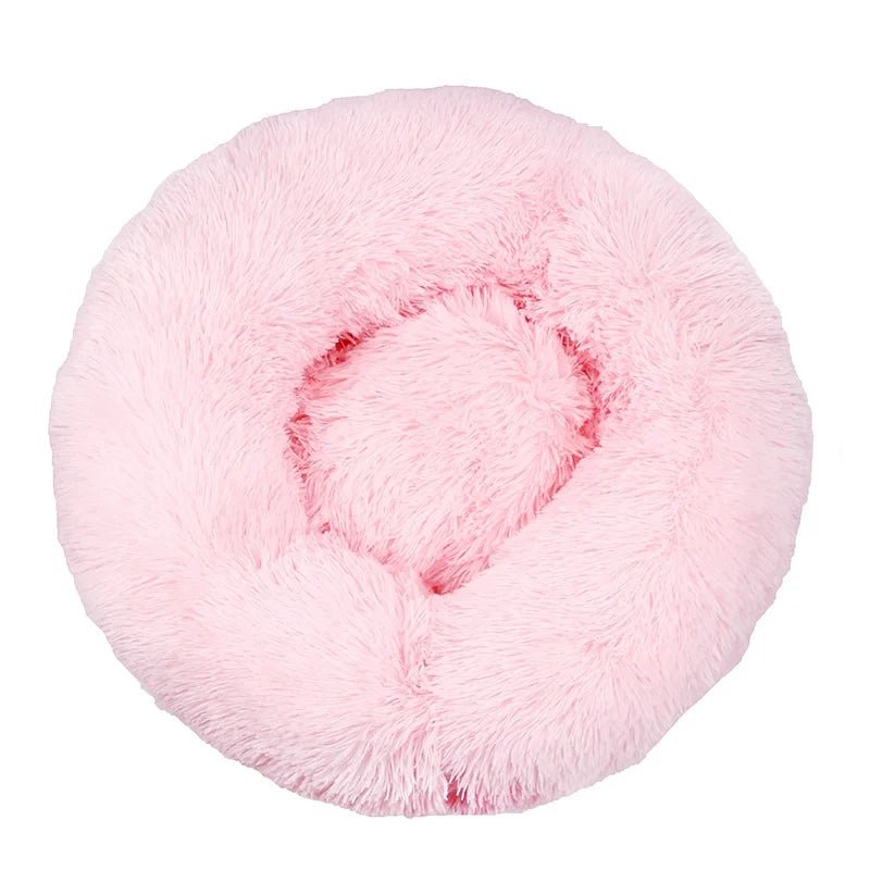 Calming Donut Dog Bed — Fluffy Plush, Washable - Rover Ready Co