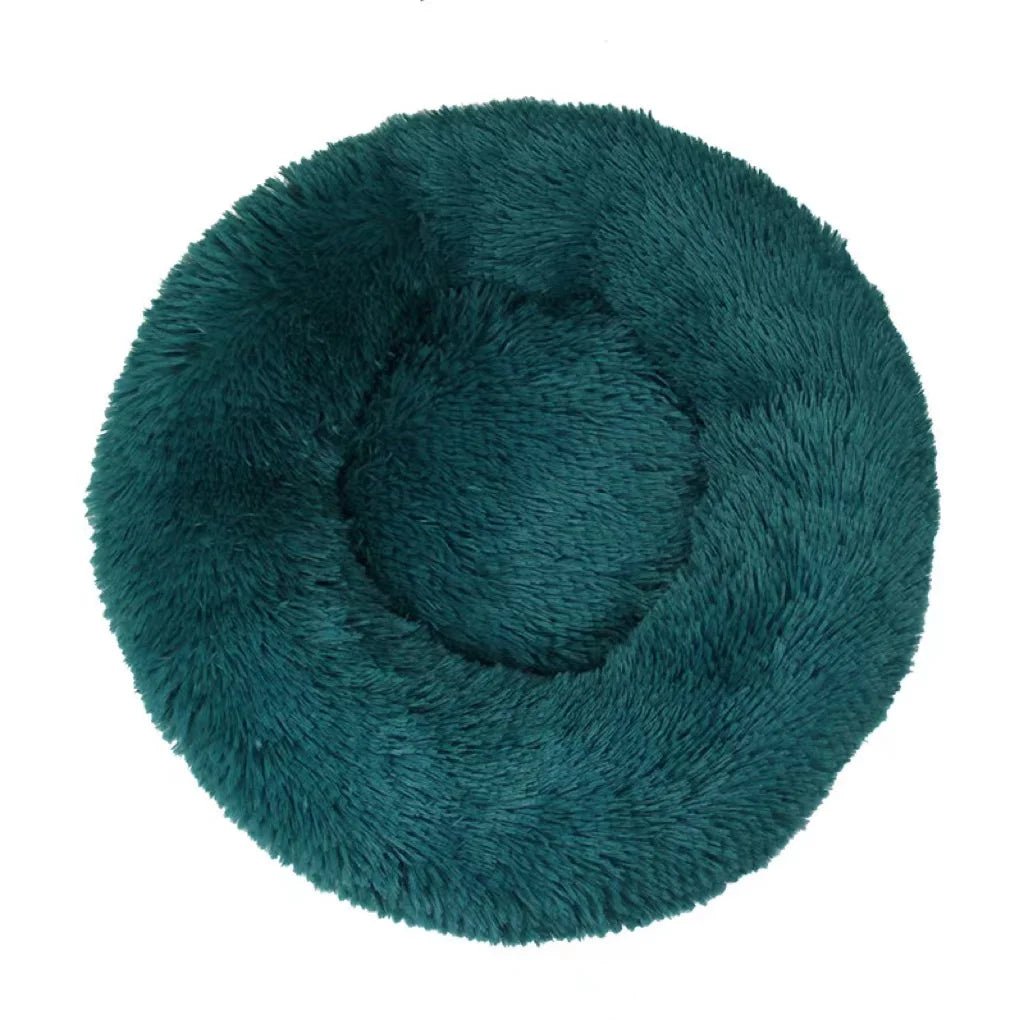 Calming Donut Dog Bed — Fluffy Plush, Washable - Rover Ready Co