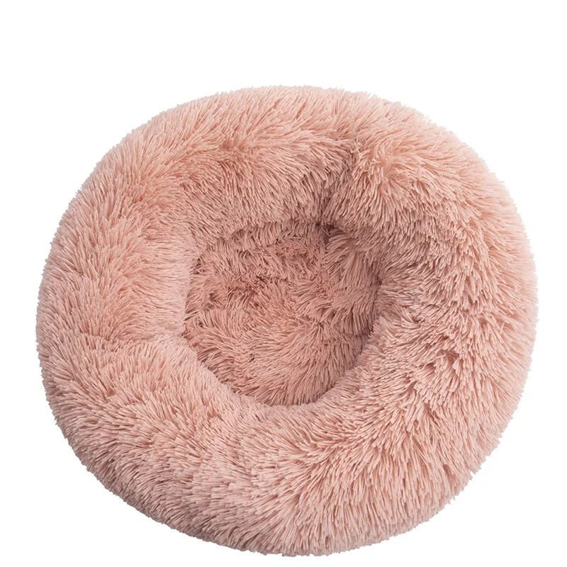 Calming Donut Dog Bed — Fluffy Plush, Washable - Rover Ready Co