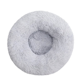 Calming Donut Dog Bed — Fluffy Plush, Washable - Rover Ready Co