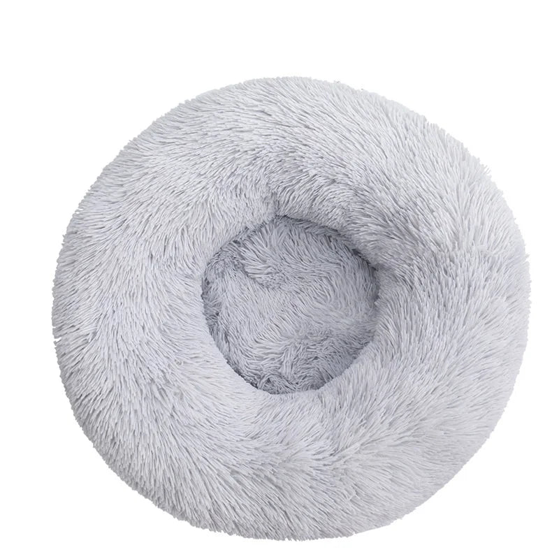 Calming Donut Dog Bed — Fluffy Plush, Washable - Rover Ready Co