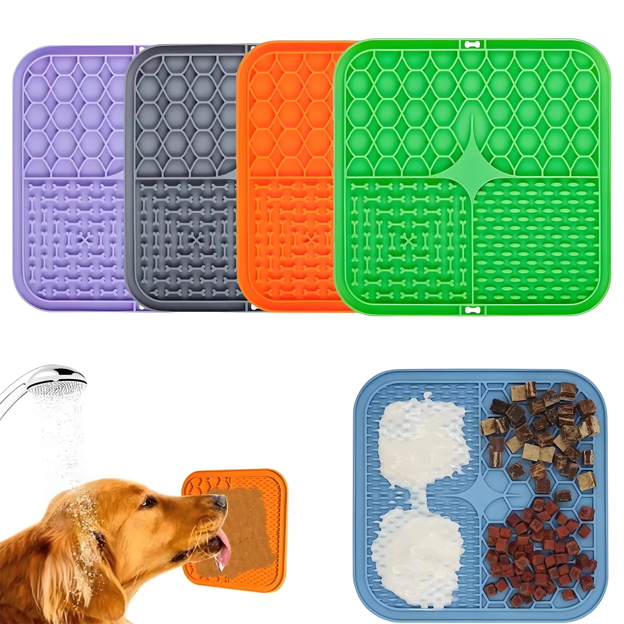 Silicone Slow Feeder Mat for Dogs — Food Grade, Non - Slip - Rover Ready Co