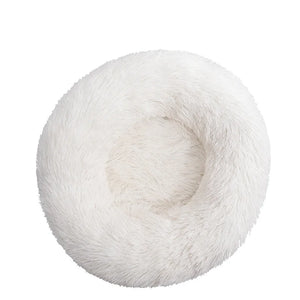 Calming Donut Dog Bed — Fluffy Plush, Washable - Rover Ready Co