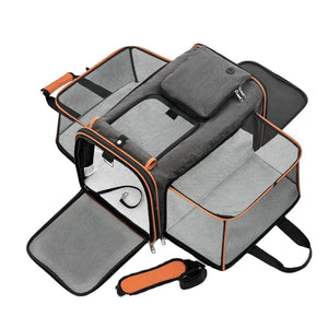 Expandable Dog Carrier for Plane Cabin | Dual Expansion | TSA - friendly - Rover Ready Co
