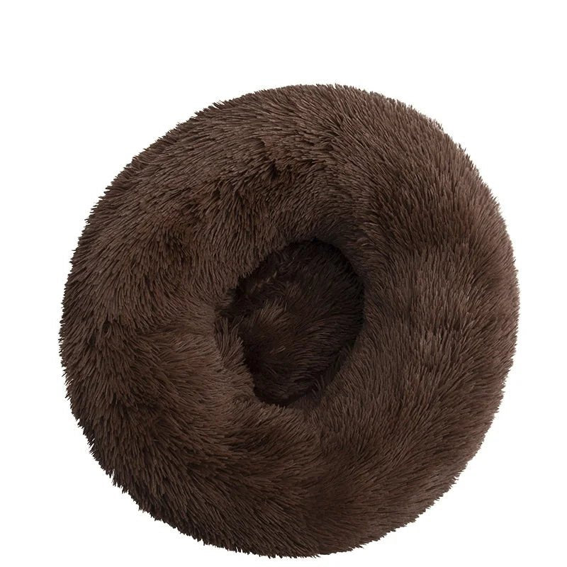 Calming Donut Dog Bed — Fluffy Plush, Washable - Rover Ready Co