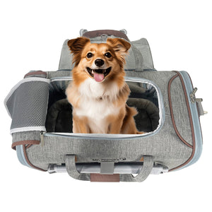 Mr. Peanut's Gold Series Big Apple XL Expandable Pet Carrier V3.0 - Rover Ready Co