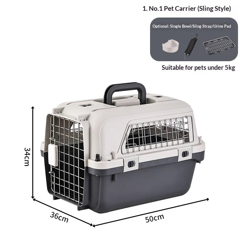 IATA - Compliant Large Dog Travel Crate with Wheels & Telescopic Handle — Airline Approved - Rover Ready Co