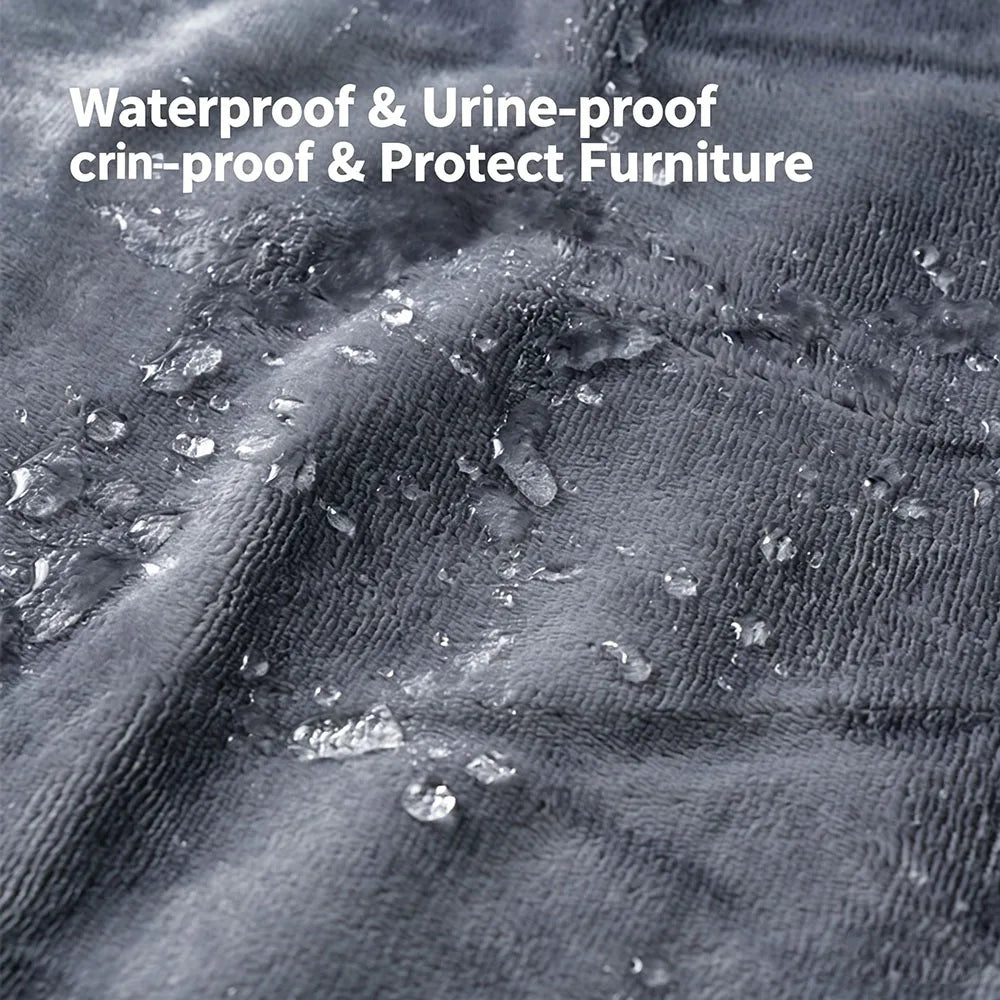 Waterproof Urine Proof Pet Blanket Flannel Cotton Velvet Thick Comfort Dog Bed Mat - Rover Ready Co
