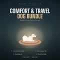 Comfort & Travel Dog Bundle — Donut Bed, Pajamas, Slow Feeder & Pee Pads