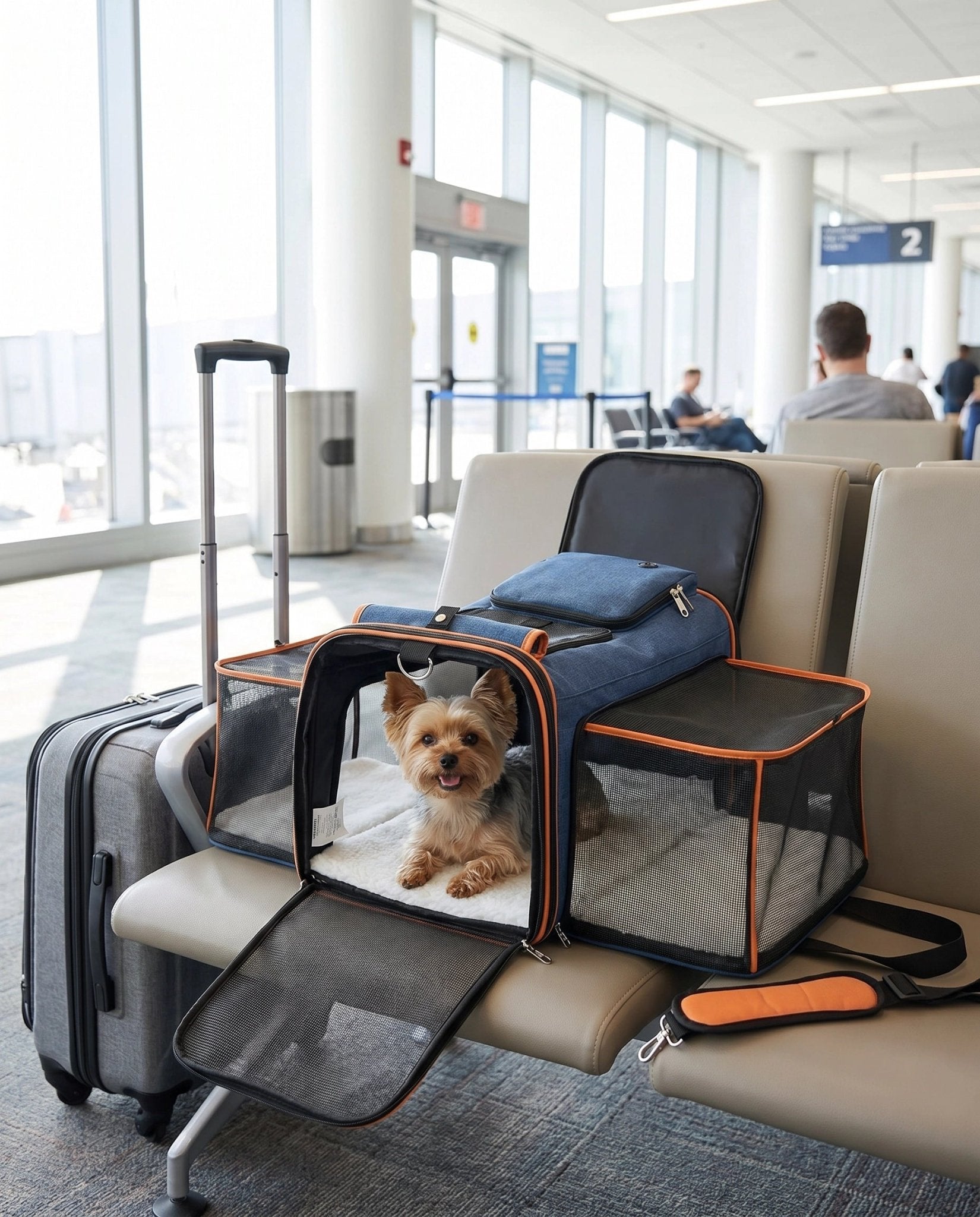 Expandable Dog Carrier for Plane Cabin | Dual Expansion | TSA - friendly - Rover Ready Co