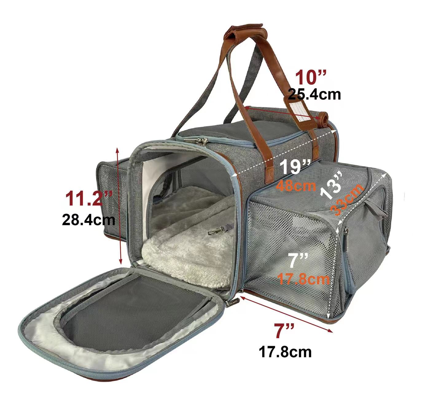 Mr. Peanut's Gold Series Big Apple XL Size Double Expandable Pet Carrier - Rover Ready Co