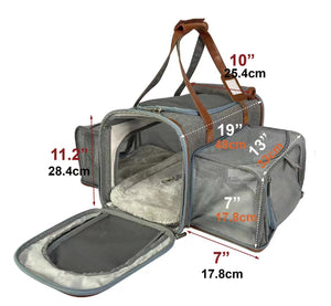 Mr. Peanut's Gold Series Big Apple XL Size Double Expandable Pet Carrier - Rover Ready Co