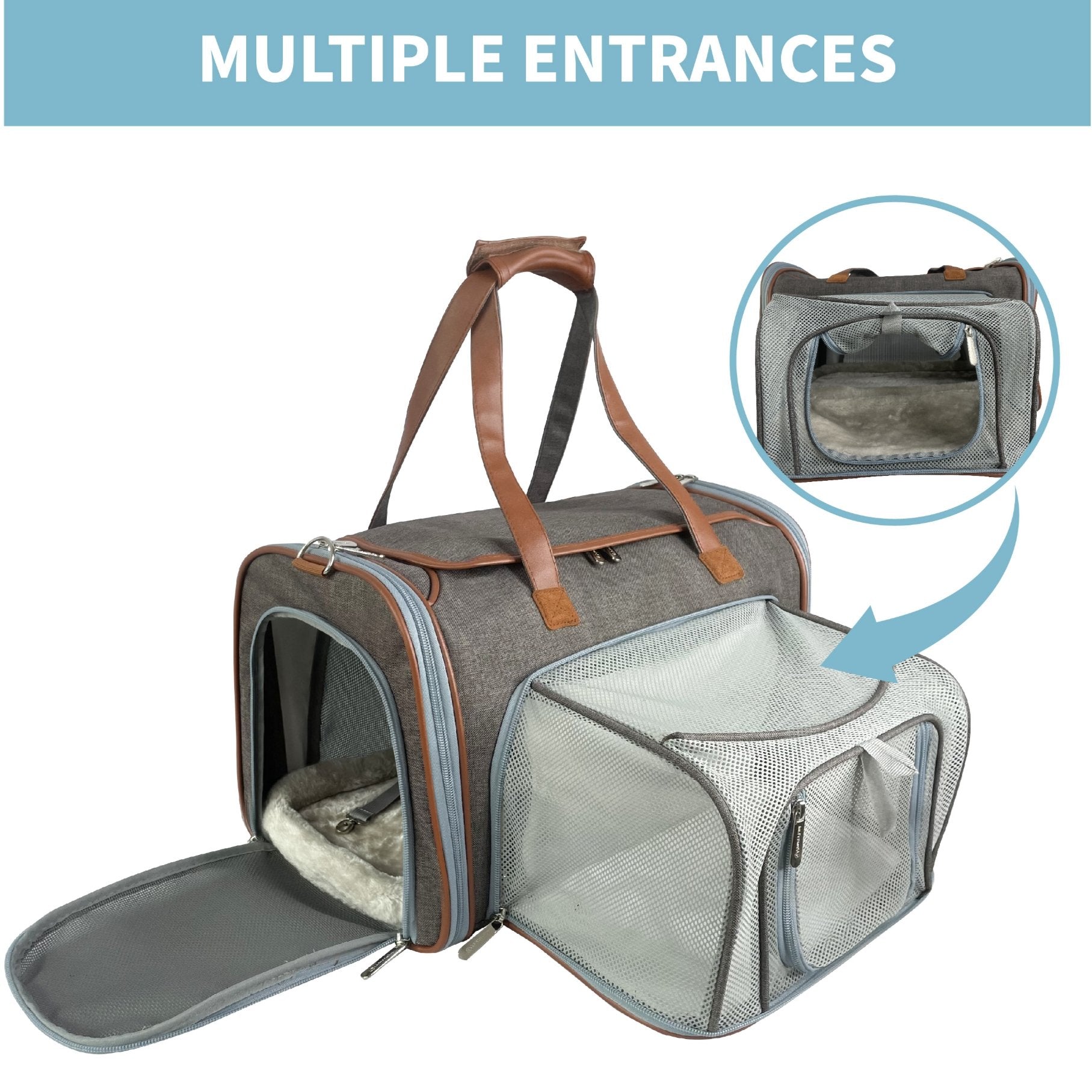Mr. Peanut's Gold Series Big Apple XL Expandable Pet Carrier V3.0 - Rover Ready Co