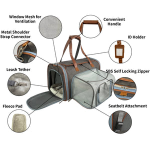 Mr. Peanut's Gold Series Big Apple XL Pet Carrier V2.0 - Rover Ready Co